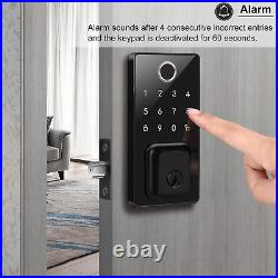 Fingerprint Locks for Doors, Touch Screen Keypad Deadbolt Entrance Smart Electro