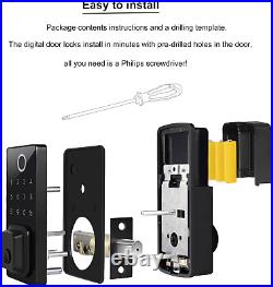 Fingerprint Locks for Doors, Touch Screen Keypad Deadbolt Entrance Smart Electro