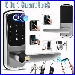 Fingerprint Smart Door Lock Biometric Door Lock With Handle WiFi App Control New