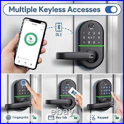 Fingerprint Smart Door Lock Keyless, Keypad Entry Biometric, A-Keypad Lock