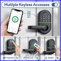 Fingerprint Smart Door Lock Keyless, Keypad Entry Biometric, Easy Install