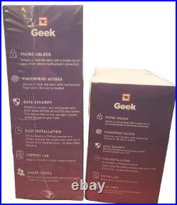 GeekTale Smart Door knob & Deadbolt combo Pack, Fingerprint Smart Lock Biometric