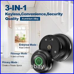 GeekTale Smart Door knob & Deadbolt combo Pack, Fingerprint Smart Lock Biometric