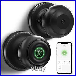 GeekTale Smart Door knob, Fingerprint Smart Lock Biometric Door knob with App Co