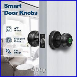GeekTale Smart Door knob, Fingerprint Smart Lock Biometric Door knob with App Co