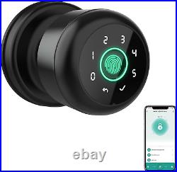 Ghome 4 in 1 Smart Fingerprint Door Knob with Keypad Door Lock, Biometric Smart