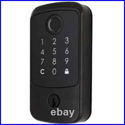 Hubspace Aged Bronze Biometric Fingerprint Touchpad Deadbolt