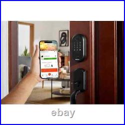 Hubspace Matte Black Biometric Fingerprint Touchpad Deadbolt