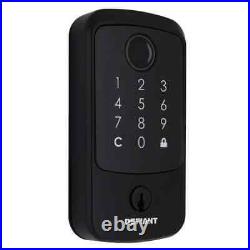 Hubspace Matte Black Biometric Touchpad Deadbolt