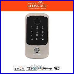 Hubspace Satin Nickel Biometric Fingerprint Touchpad Deadbolt