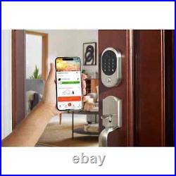 Hubspace Satin Nickel Biometric Fingerprint Touchpad Deadbolt