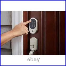 Hubspace Satin Nickel Biometric Fingerprint Touchpad Deadbolt