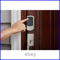 Hubspace Satin Nickel Biometric Fingerprint Touchpad Deadbolt