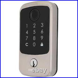 Hubspace Satin Nickel Biometric Fingerprint Touchpad Deadbolt