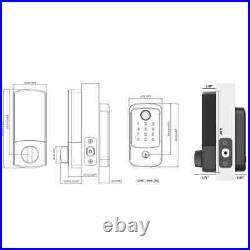 Hubspace Satin Nickel Biometric Fingerprint Touchpad Deadbolt