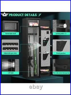 Kavey 2-3 rifle gun safe, biometric fingerprint gun safe