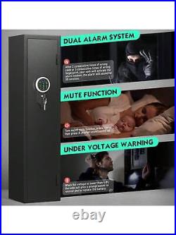 Kavey 2-3 rifle gun safe, biometric fingerprint gun safe