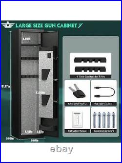 Kavey 2-3 rifle gun safe, biometric fingerprint gun safe