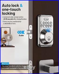 Keyless Entry Door Lock Keypad Deadbolt with 20 Biometric Fingerprint, Auto Lock