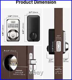 Keyless Entry Door Lock Keypad Deadbolt with 20 Biometric Fingerprint, Auto Lock