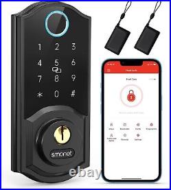 Keyless Entry Smart Lock Fingerprint Biometric, Digital Keypads, Alexa Control