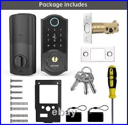 Keyless Entry Smart Lock Fingerprint Biometric, Digital Keypads, Alexa Control