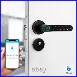Luxury Smart Biometric Fingerprint APP Control Electronic Door Lock Office Home