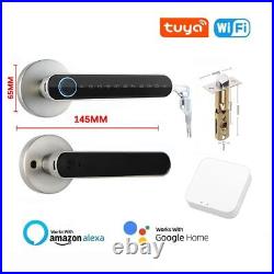 Metal knob Lock Biometrics Fingerprint Durable Handle Electric Digital Door