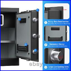 RPNB Deluxe Home Safe, 2.8 Cubic Feet Smart Touch Screen Biometric Fingerprint