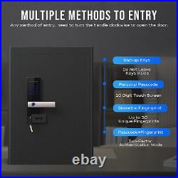 RPNB Deluxe Home Safe, 2.8 Cubic Feet Smart Touch Screen Biometric Fingerprint