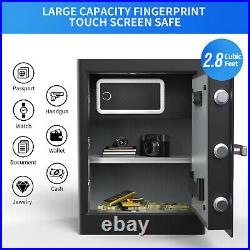 RPNB Deluxe Home Safe, 2.8 Cubic Feet Smart Touch Screen Biometric Fingerprint