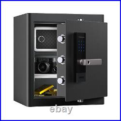 RPNB Deluxe Home Safe and Lock Box, Smart Touch Screen Biometric Fingerprint