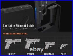 RPNB Gun Safe, Mounted Biometric Nightstand Handgun Safe Quick Access