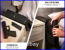 RPNB Gun Safe, Mounted Biometric Nightstand Handgun Safe Quick Access OPEN BOX