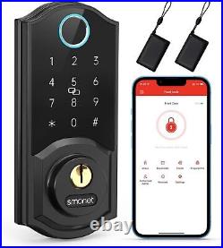 SMONET Smart Door Lock, Keyless Entry Smart Locks for Door Fingerprint Biometric