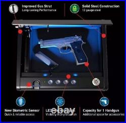 SentrySafe Biometric Gun Safe for 1 Pistol with Fingerprint Lock & Interior Lights