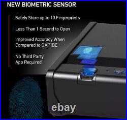 SentrySafe Biometric Gun Safe for 1 Pistol with Fingerprint Lock & Interior Lights