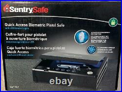 SentrySafe QAP1BLX Quick Access Biometric Safe 0.08 ft3/2.34 L Black NEW