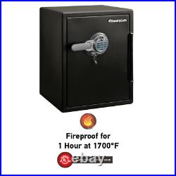 Sentry Fireproof Safe Biometric Lock Fingerprint Scanner Waterproof Storage Box