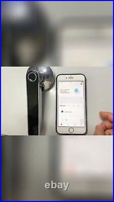 Smart Biometric Door Lock Wooden Door Handle Bluetooth Fingerprint Door Lock