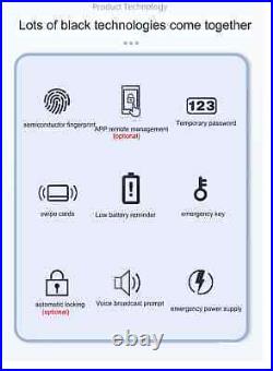 Smart Deadbolt Locks of Tuya Bluetooth App Biometric Fingerprint Keyless