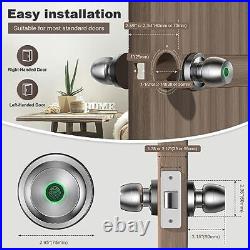 Smart Door Handle, Keyless Entry Door Lock, Biometric Fingerprint Smart Door