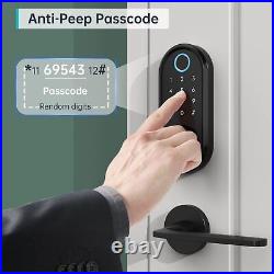Smart Door Lock, 8-in-1 Keyless Entry Door Lock Biometric Fingerprint Smart D