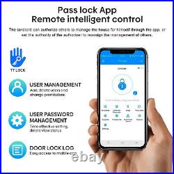 Smart Door Lock Biometric Fingerprint Digital Code Keypad Keyless Entry APP