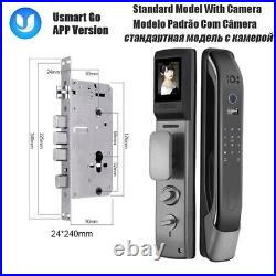 Smart Door Lock Biometric Fingerprint Lock Key IC Card Unlock APP Camera