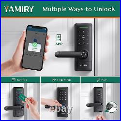 Smart Door Lock Handle Keyless Entry Keypad Biometric Fingerprint App Control