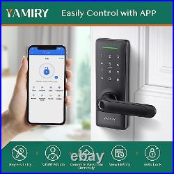 Smart Door Lock Handle Keyless Entry Keypad Biometric Fingerprint App Control