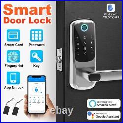 Smart Door Lock WiFi Biometric Alexa Fingerprint Digital Keypad Keyless Entry