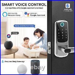 Smart Door Lock Wifi Biometric Fingerprint Touch Digital Keypad / Video Doorbell