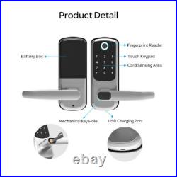 Smart Door Lock Wifi Biometric Fingerprint Touch Password Digital Keyless Keypad